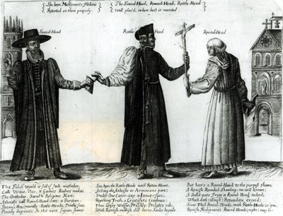 Soundhead, Rattlehead, Roundhead, 1642 da English School